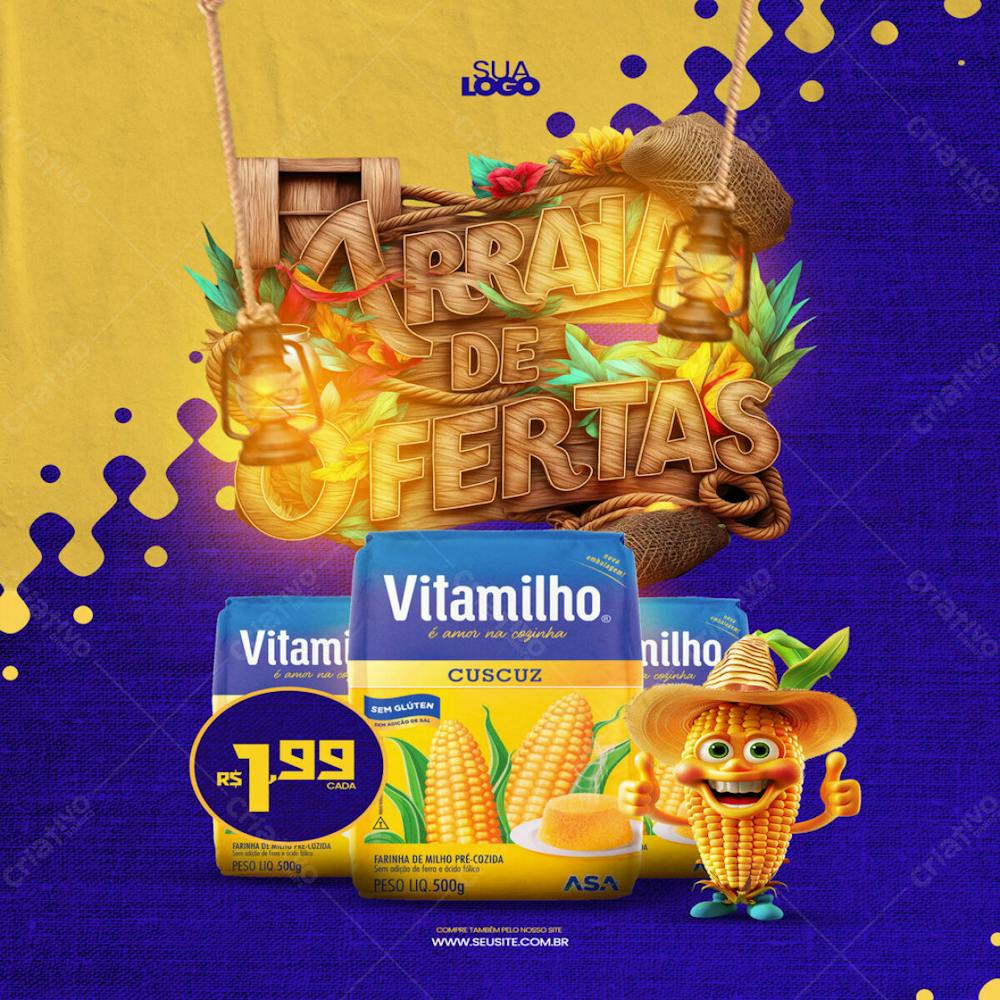 Flyer De Arraia De Ofertas Feed