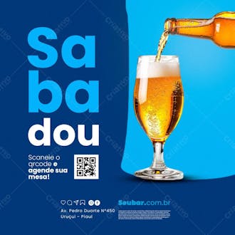 Bar sabadou com cerveja