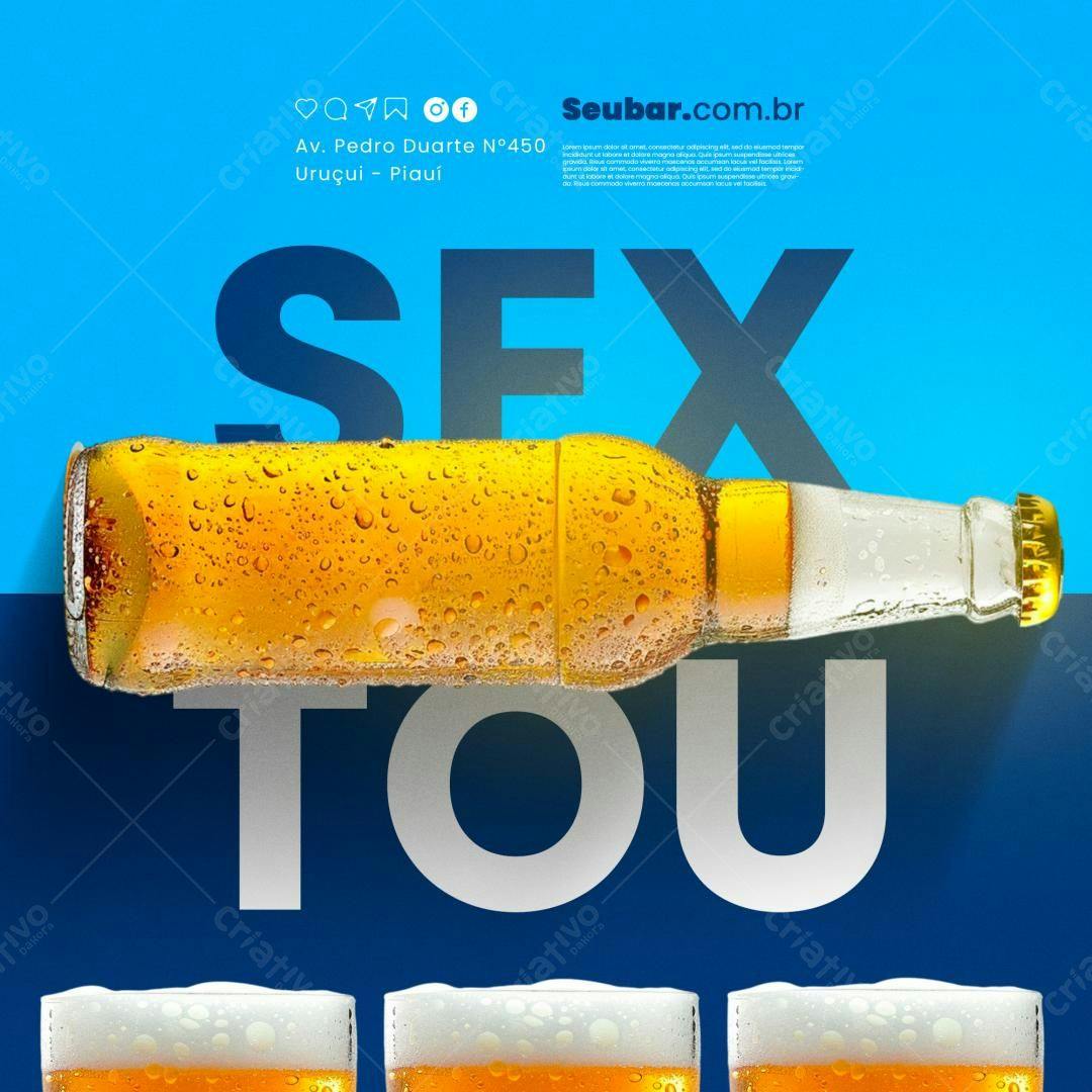 Flyer para Promoção de Cerveja PSD Editável