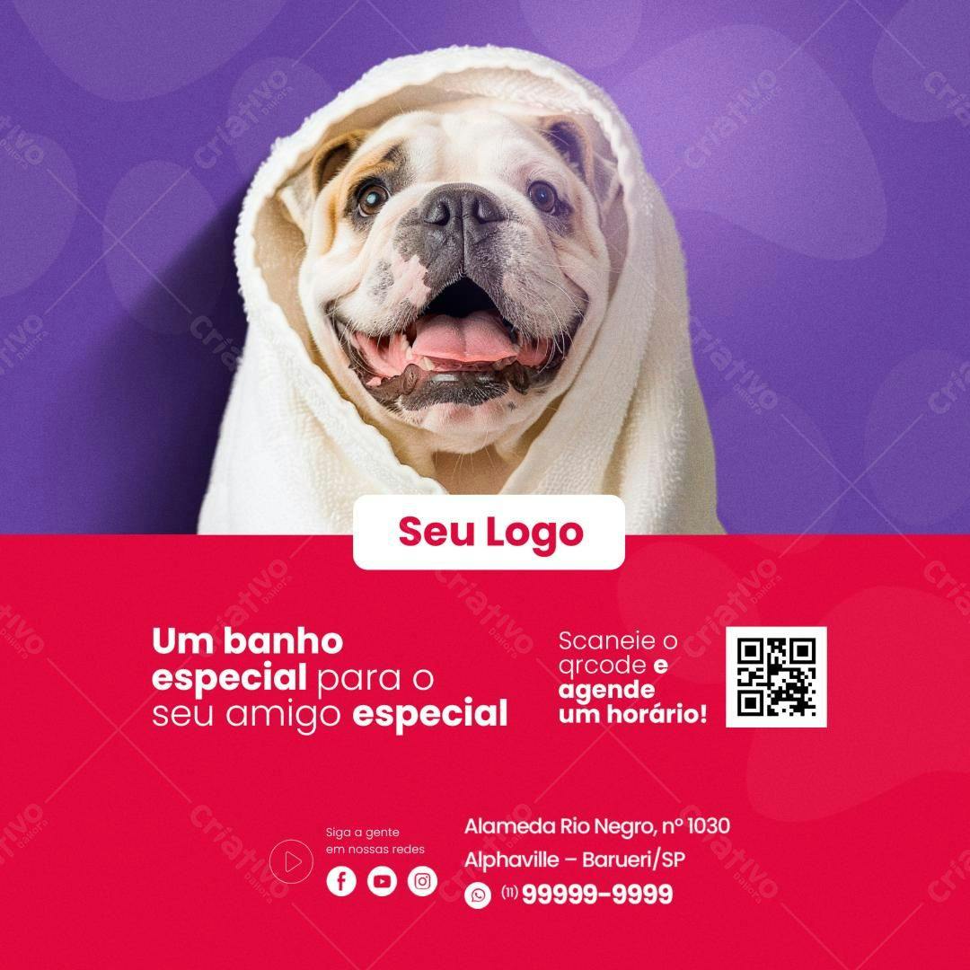 Flyer para Pet Shop PSD Editável