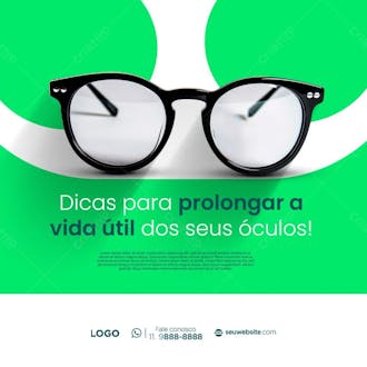 ótica dicas para manter a vida util do seu oculos