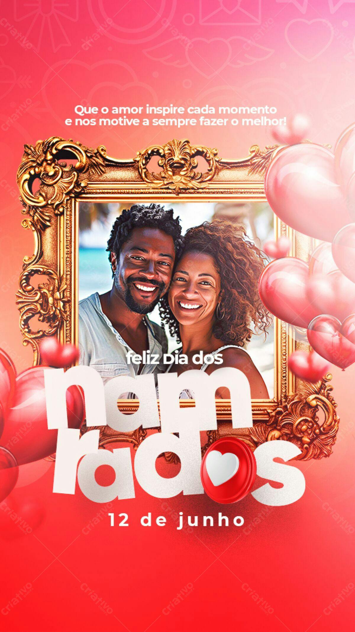 Flyer Dia dos Namorados PSD Editável