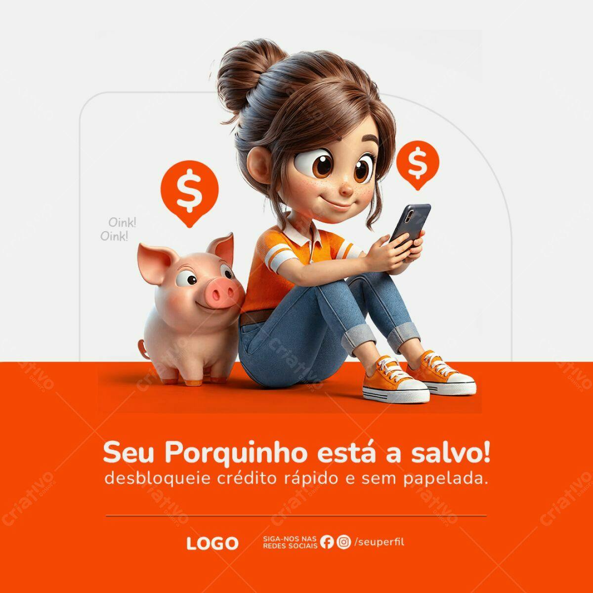 Banner Crédito Rápido PSD Editável
