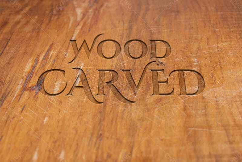 Fechar o design do logotipo de madeira 39 mockup