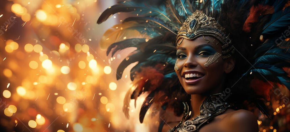 Pessoas Do Festival De Carnaval Brasileiro E Fundo Do Grupo Ai
