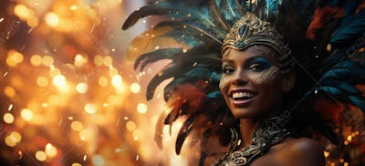 Pessoas Do Festival De Carnaval Brasileiro E Fundo Do Grupo Ai