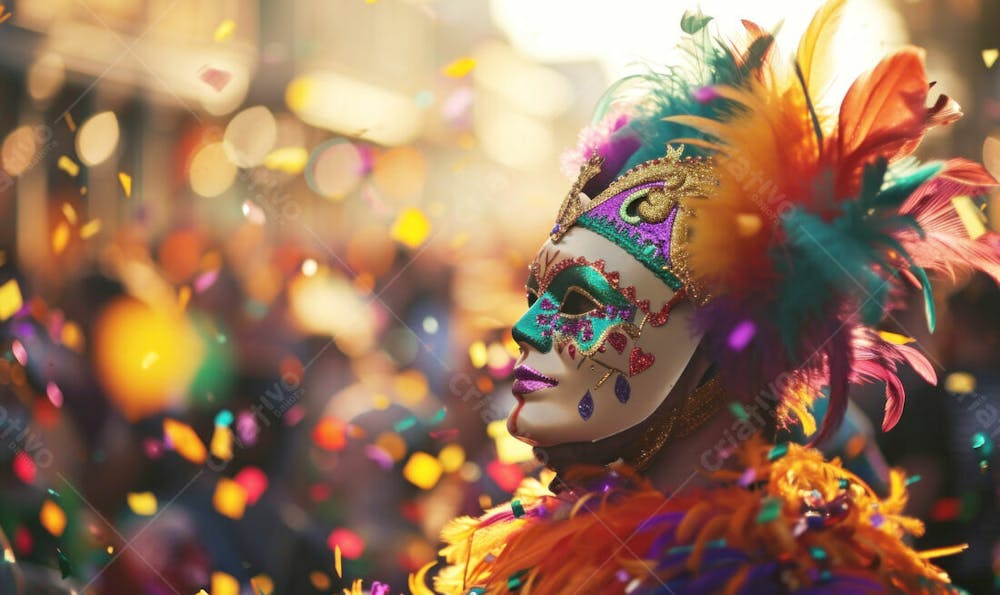 Pessoas Do Festival De Carnaval Brasileiro E Fundo Do Grupo Ai
