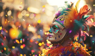 Pessoas Do Festival De Carnaval Brasileiro E Fundo Do Grupo Ai