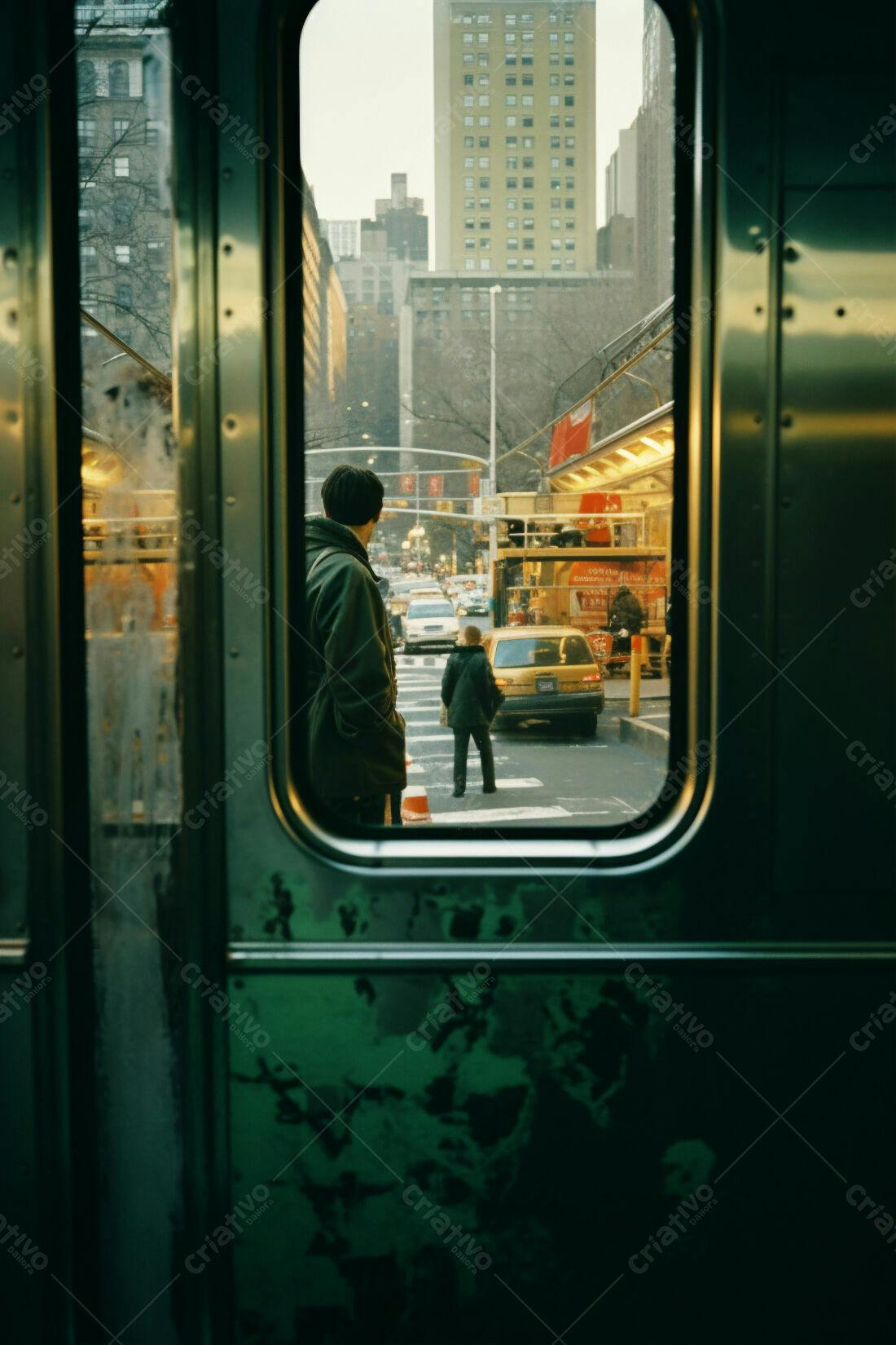 Vista de trem em Nova York