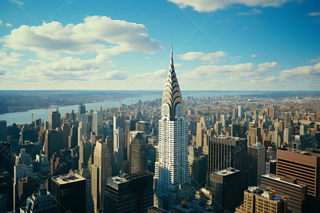 Chrysler Building vista aérea Nova York