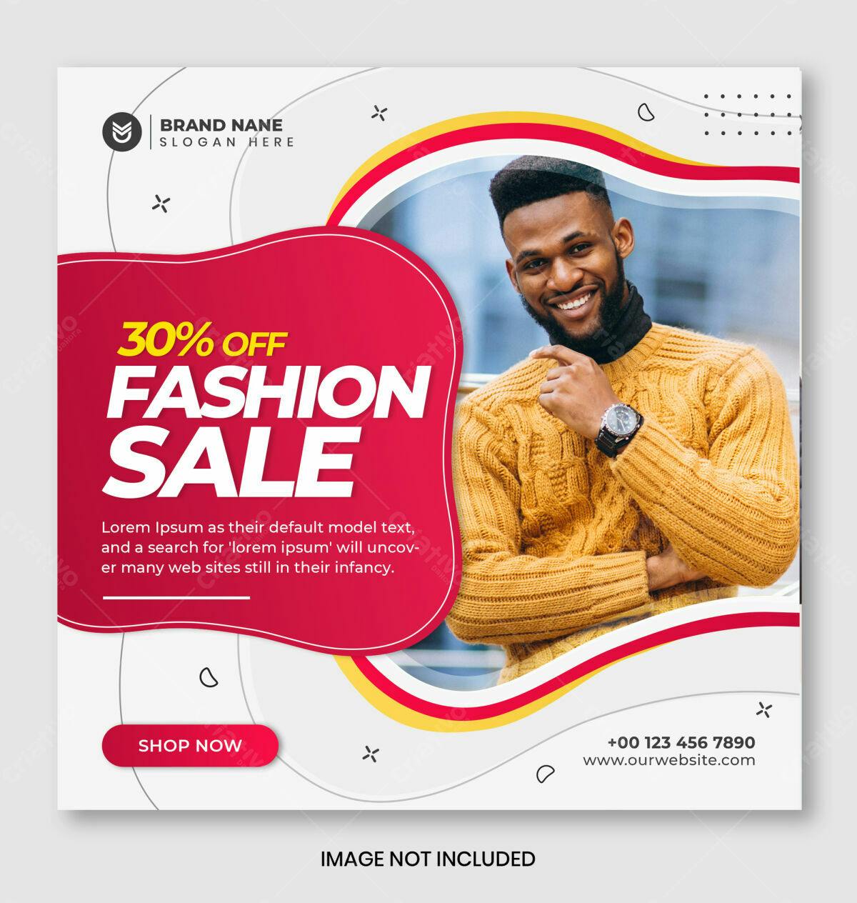 Post de Instagram para Venda de Moda PSD Editável