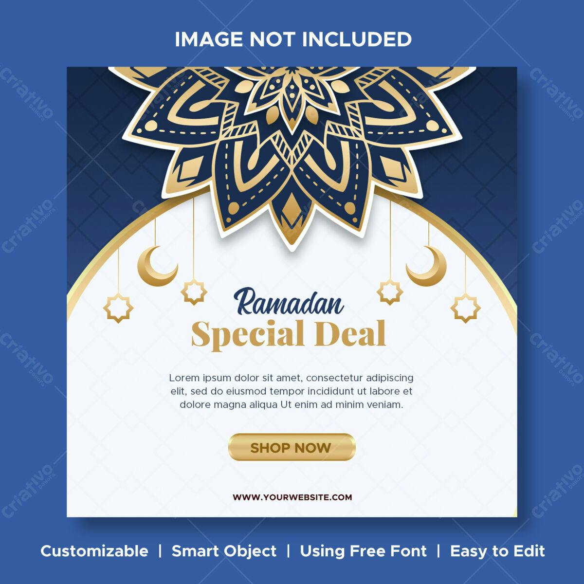 Post para o Ramadã PSD Editável