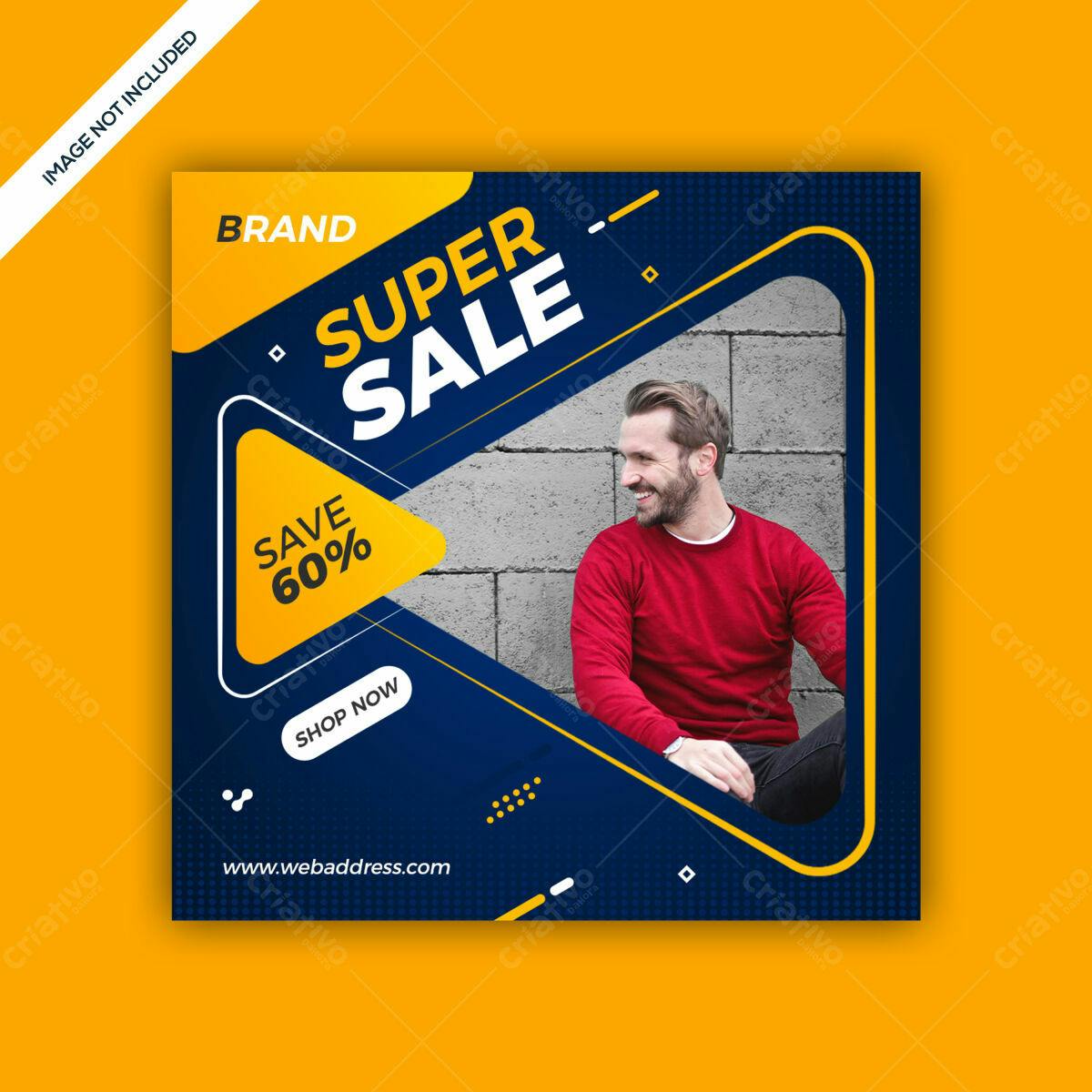 Post para Super Sale PSD Editável