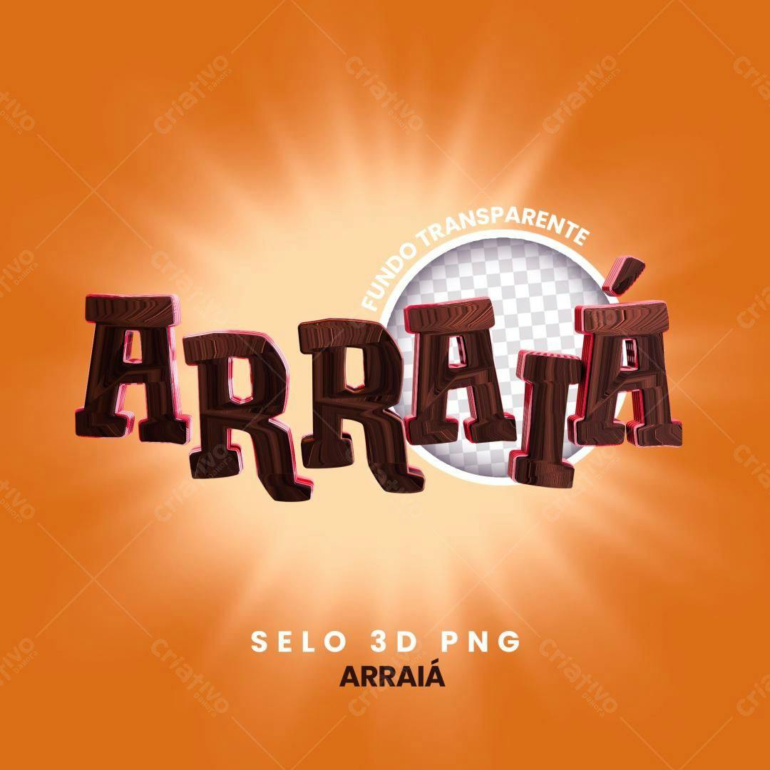 Selo Festa Junina Arraia PNG com fundo transparente