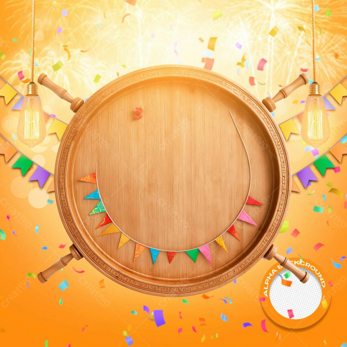 Background Festa Junina PSD Editável