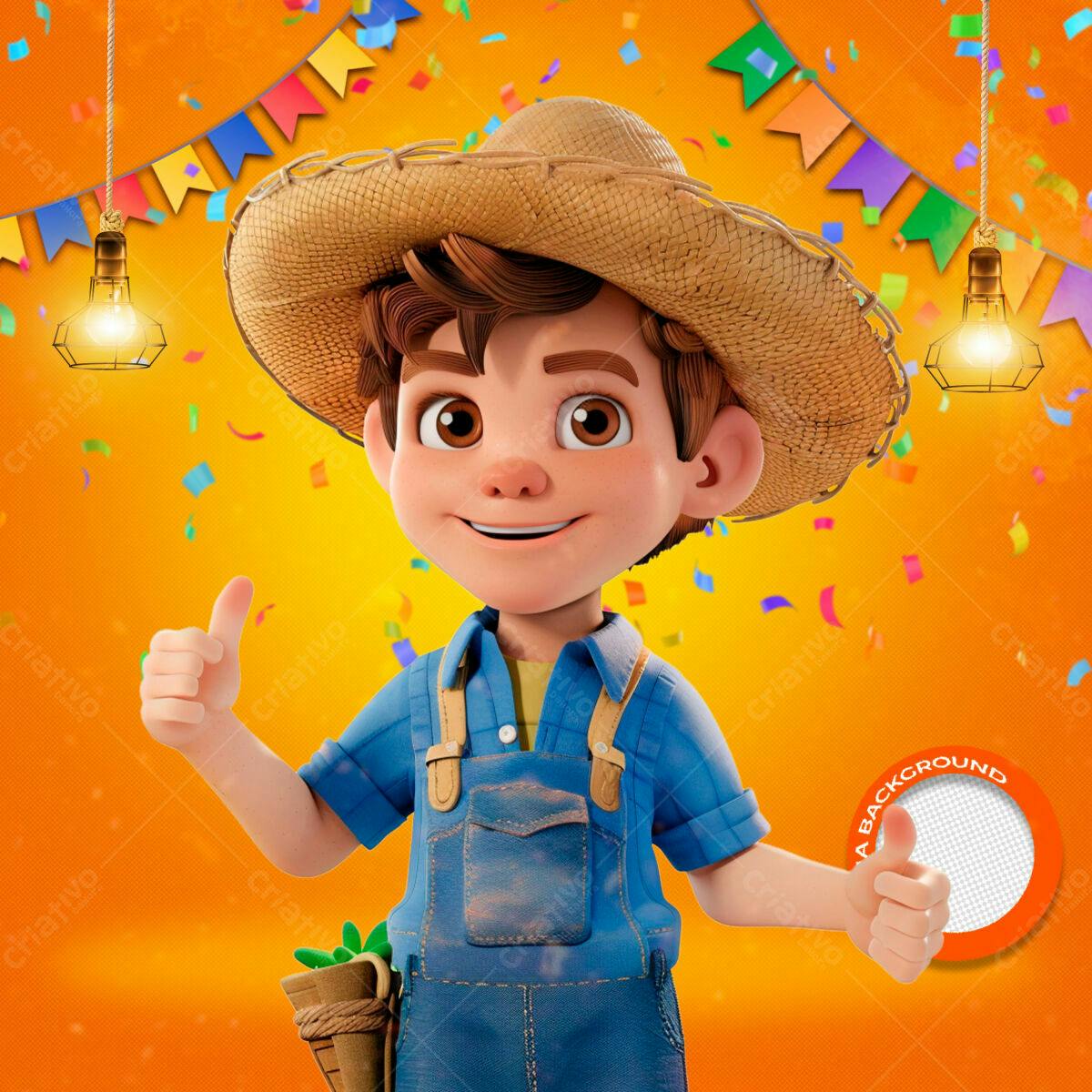 Festa Junina Infantil PSD Editável