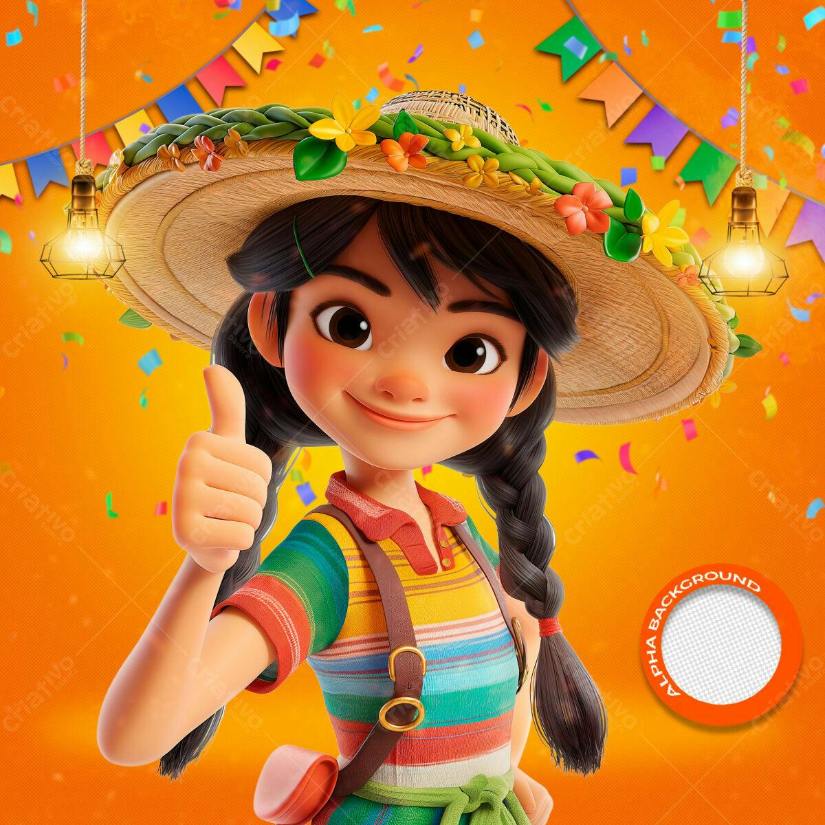 PSD Festa Junina Infantil PSD Editável