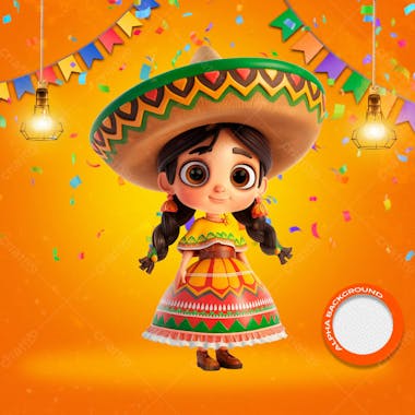 Mascotes de festa junina modelo 40