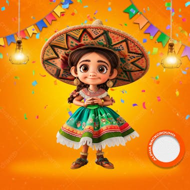 Mascotes de festa junina modelo 39