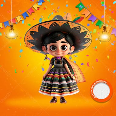 Mascotes de festa junina modelo 42