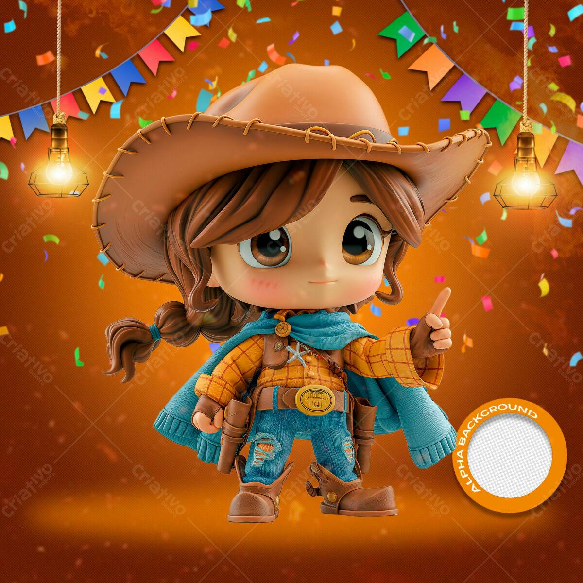 Festa Junina Infantil PSD Editável