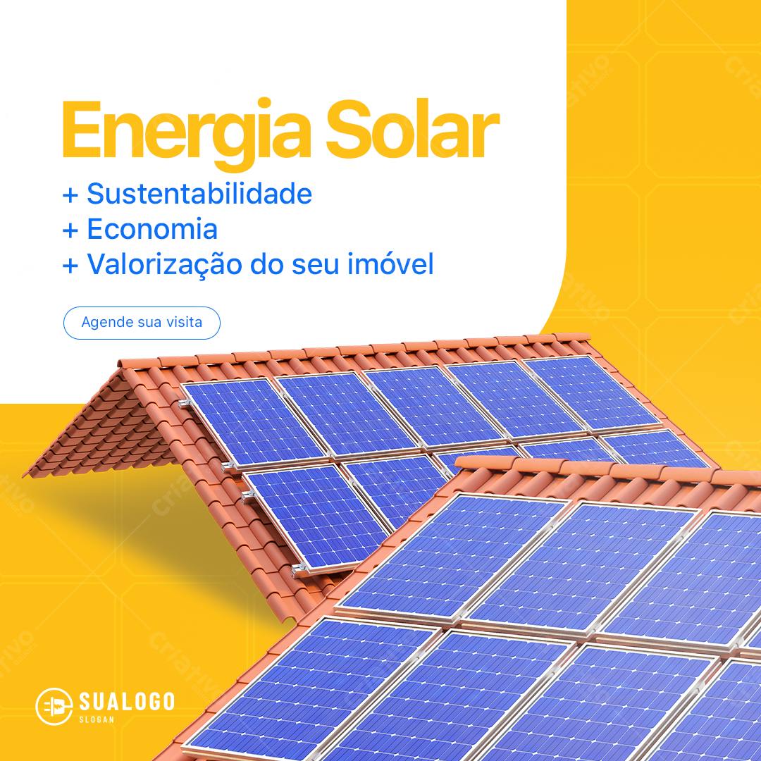 Banner Energia Solar PSD Editável