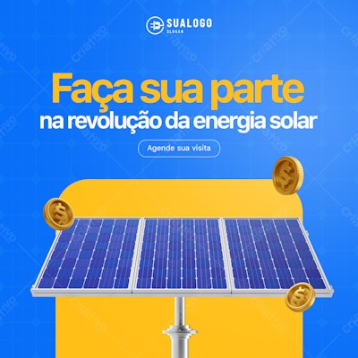 Banner Energia Solar PSD Editável