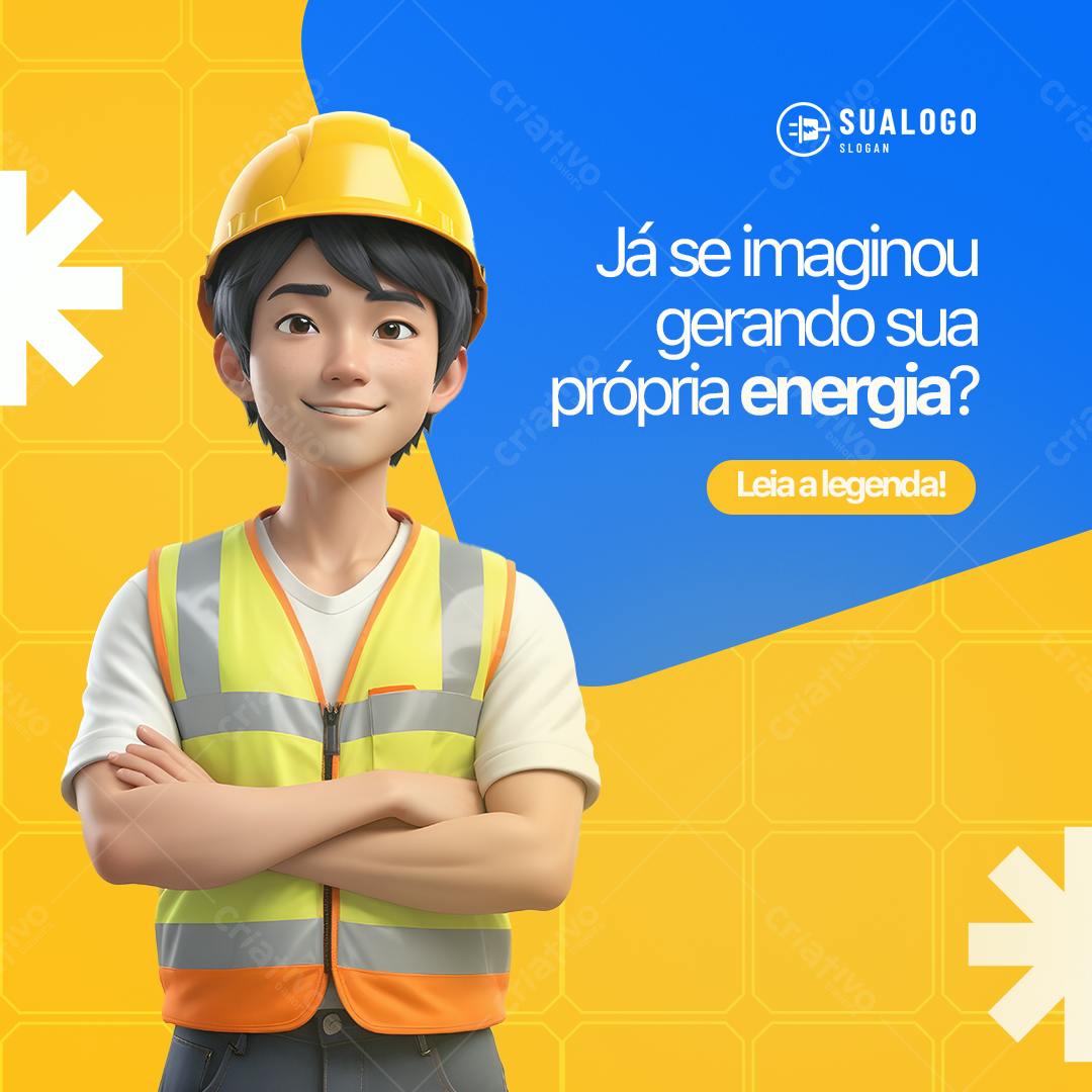 Banner Energia Solar PSD Editável