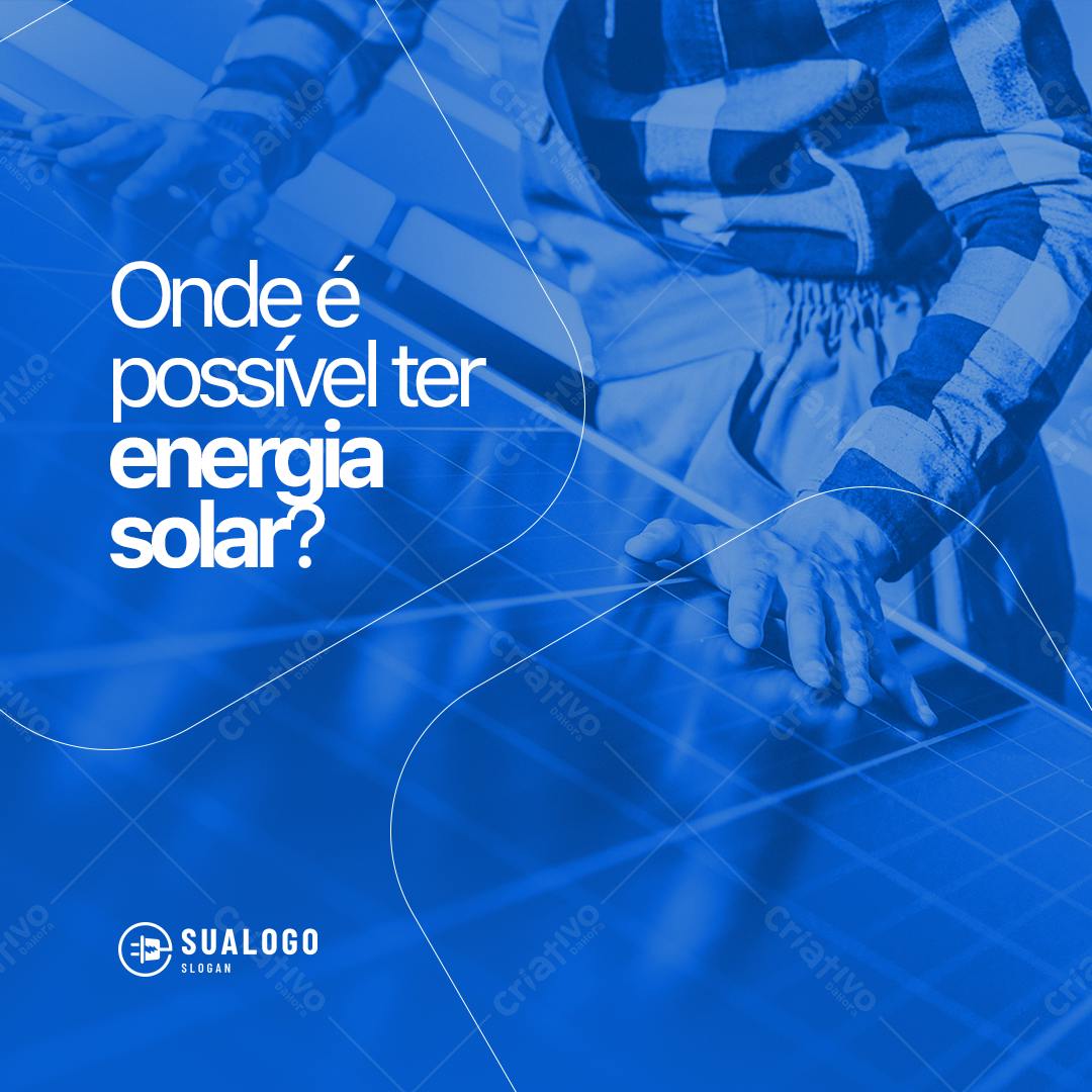 Flyer Energia Solar PSD Editável