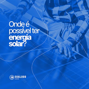 Onde é possivel ter energia solar psd editável