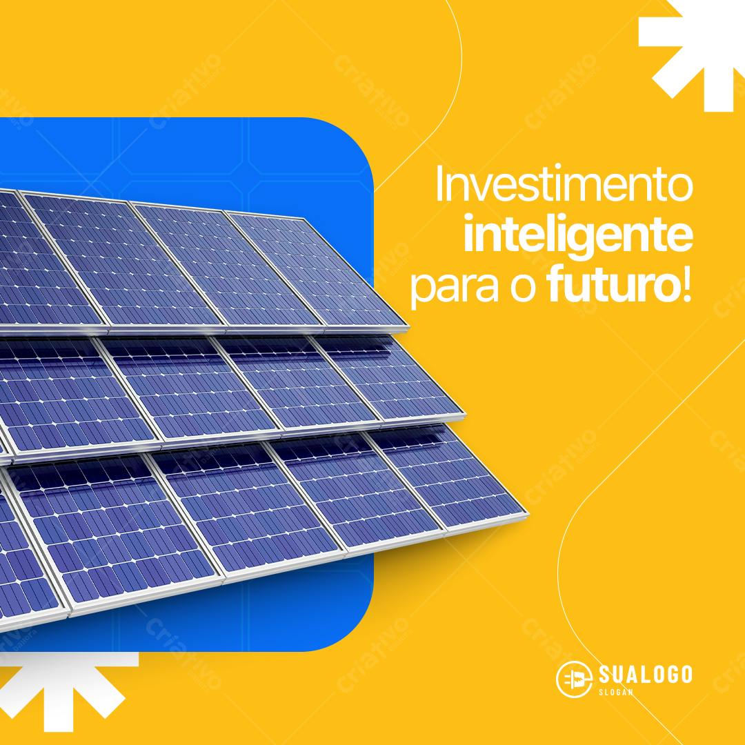 Post para Energia Solar PSD Editável