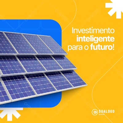 Post para Energia Solar PSD Editável