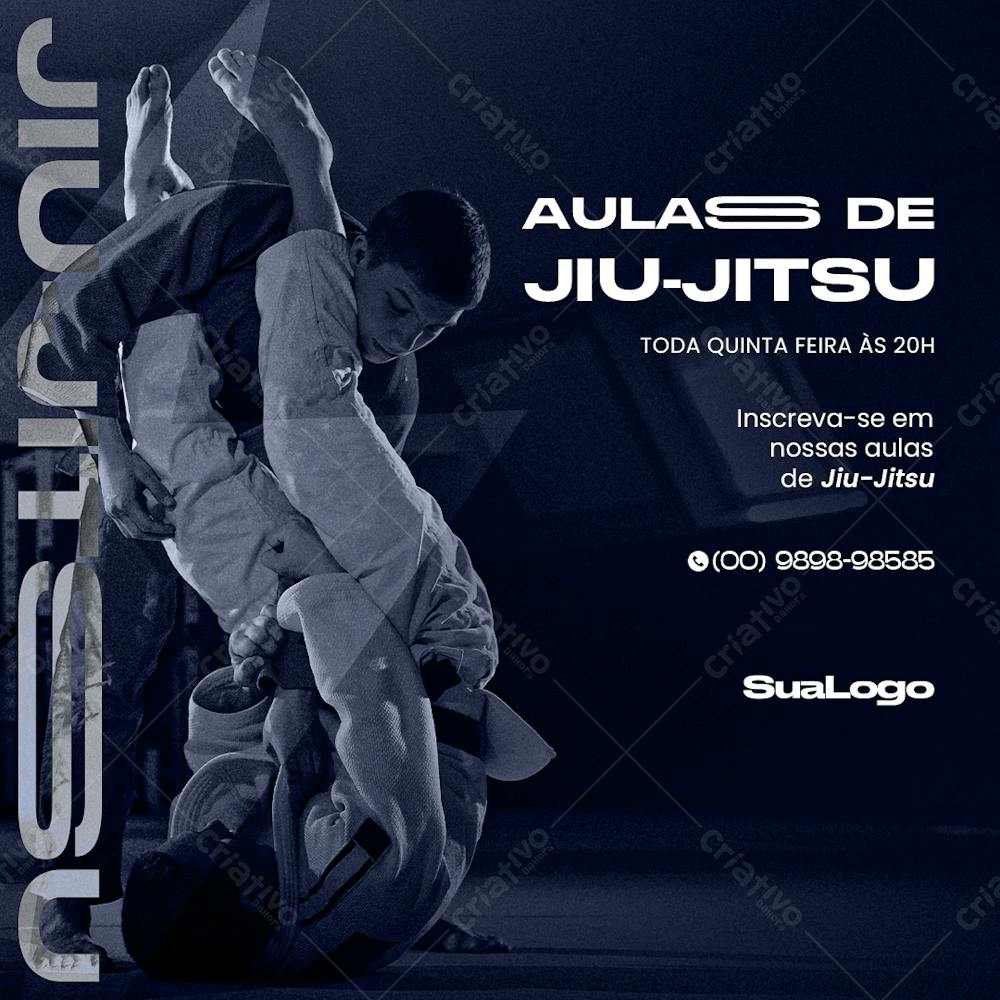 Aulas De Jiu-Jitsu Psd Editável