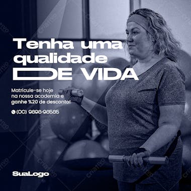 Tenha uma qualidade de vida psd editável