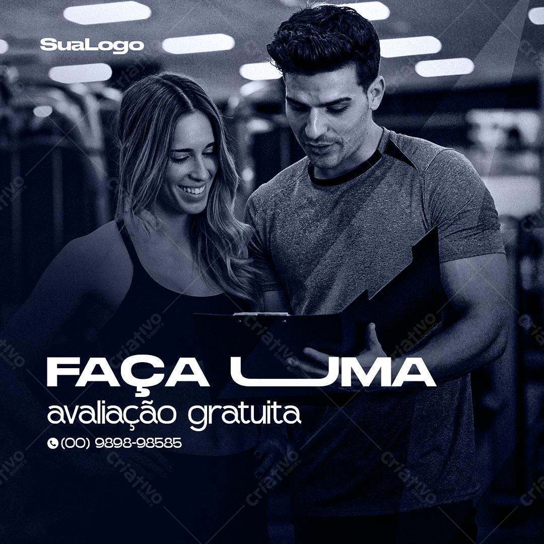 Post para Academia PSD Editável