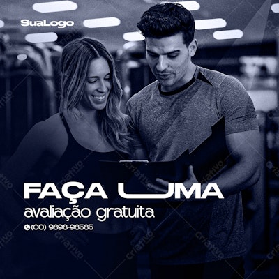Post para Academia PSD Editável