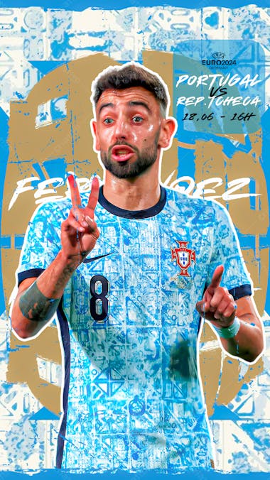 Flyer matchday bruno fernandes portugal