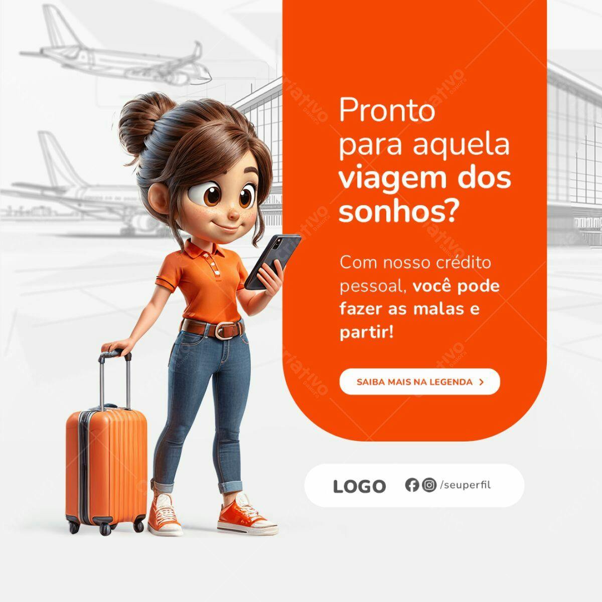 Banner Viagem dos Sonhos PSD Editável