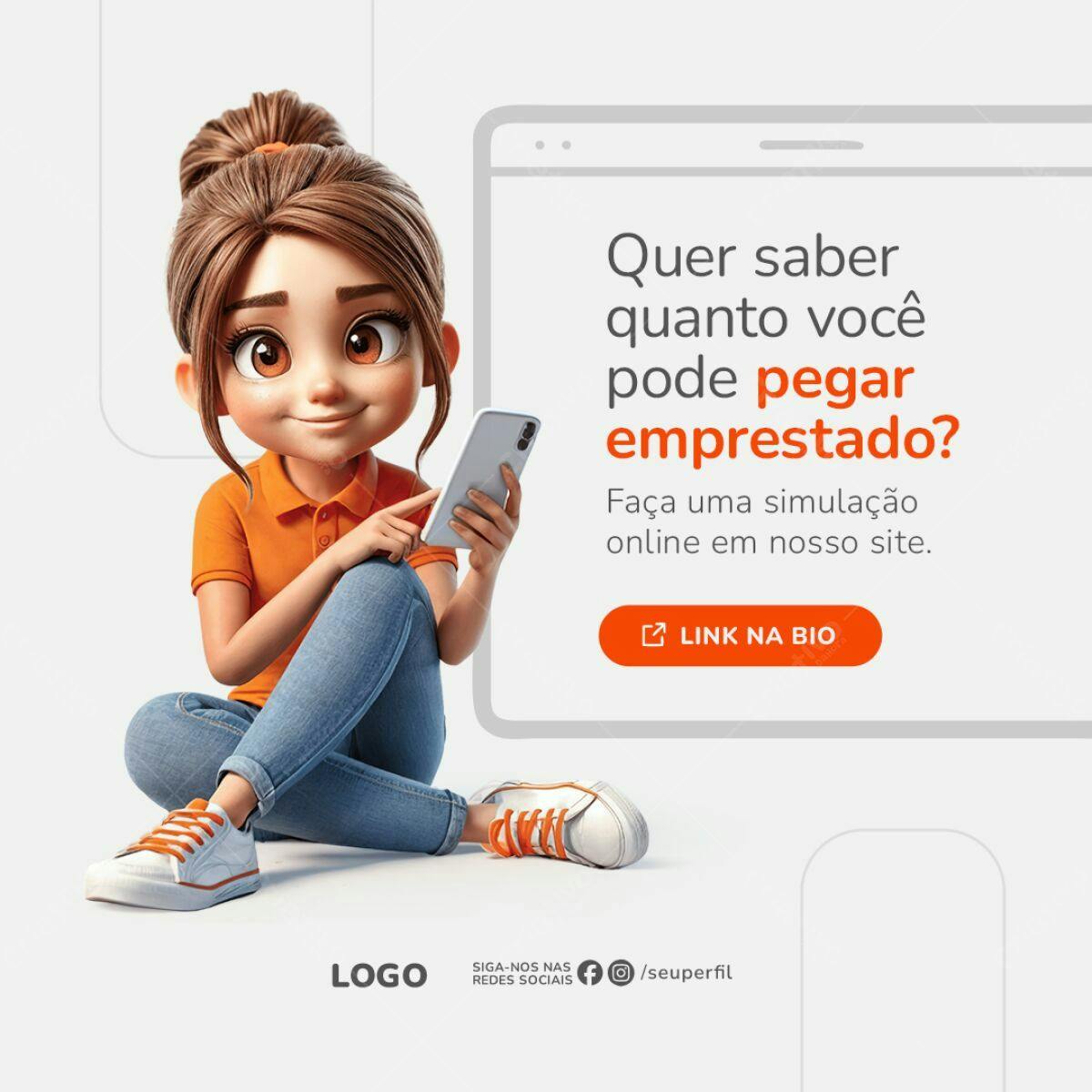 Banner Empréstimo Online PSD Editável