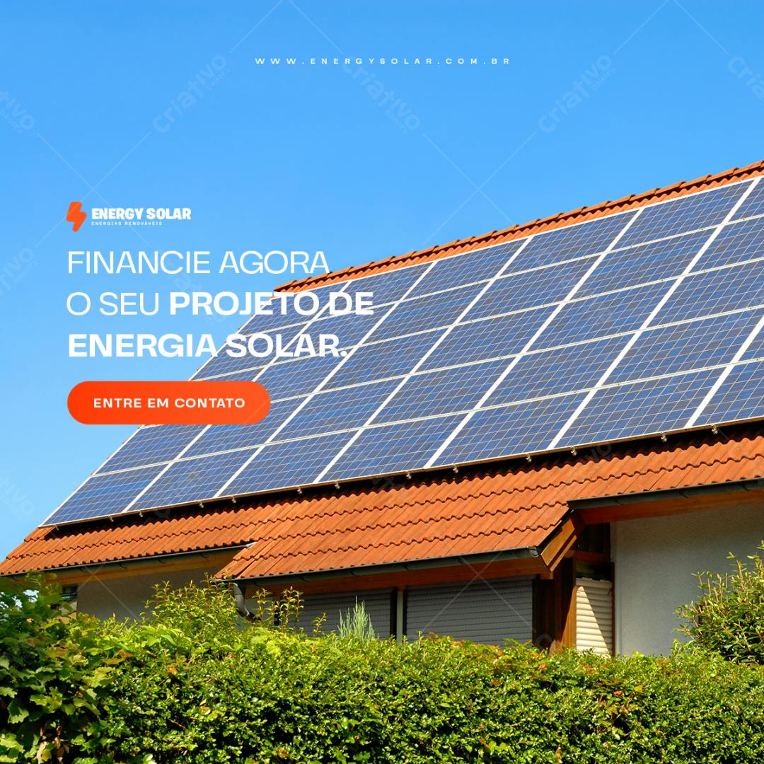 Flyer Energia Solar PSD Editável
