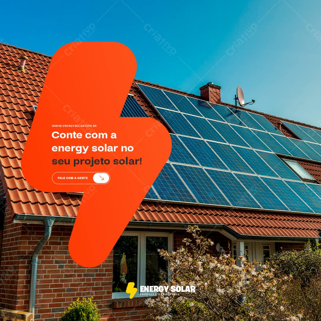 Banner Energia Solar PSD Editável