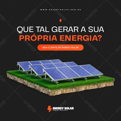 Social Media Que Tal Gerar A Sua Própria Energia?