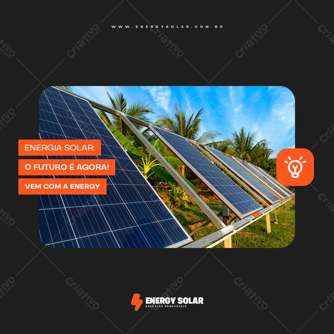 Post para Energia Solar PSD Editável