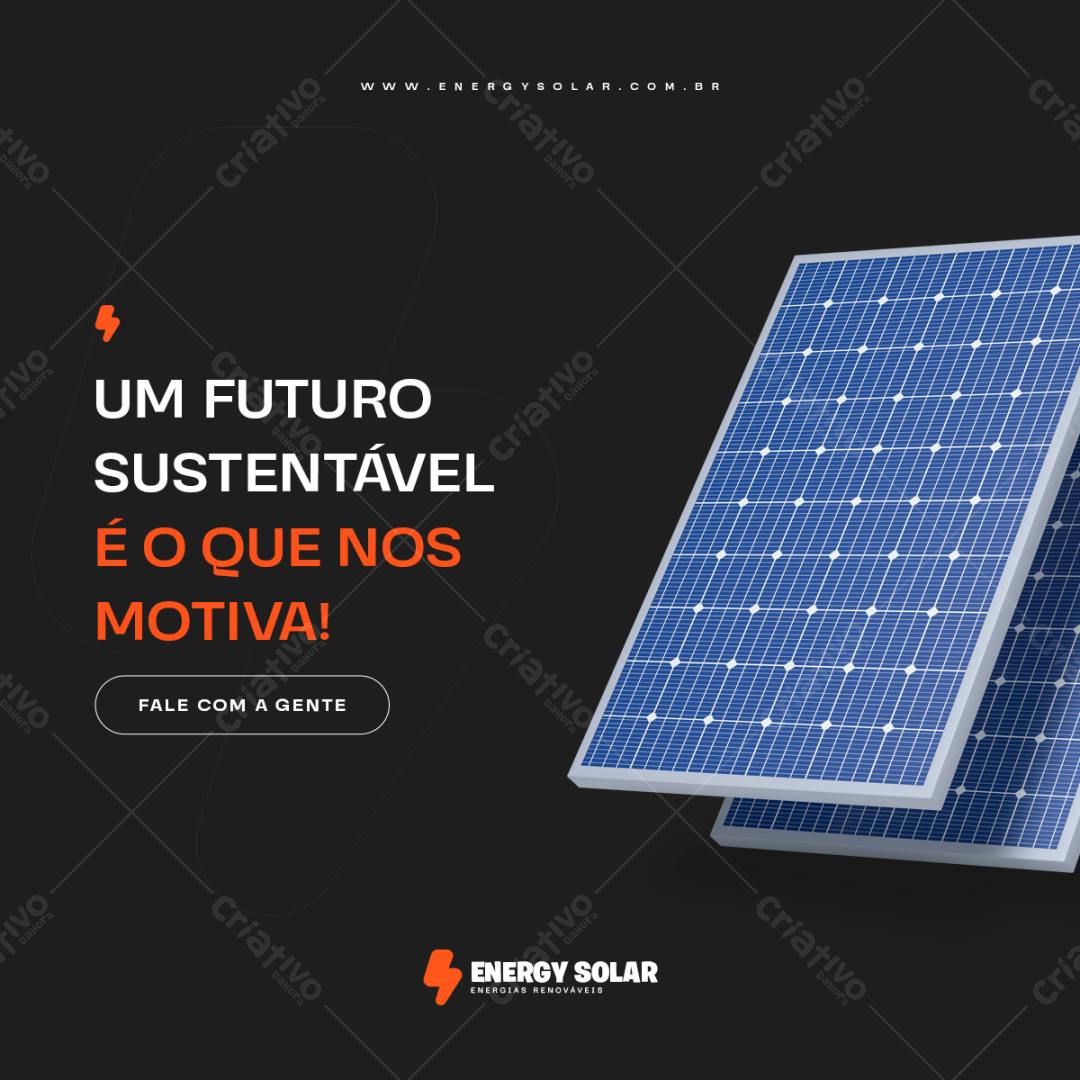 Banner Energia Solar PSD Editável