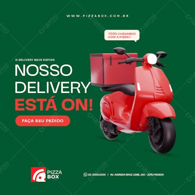 Social Media Nosso Delivery Está On!