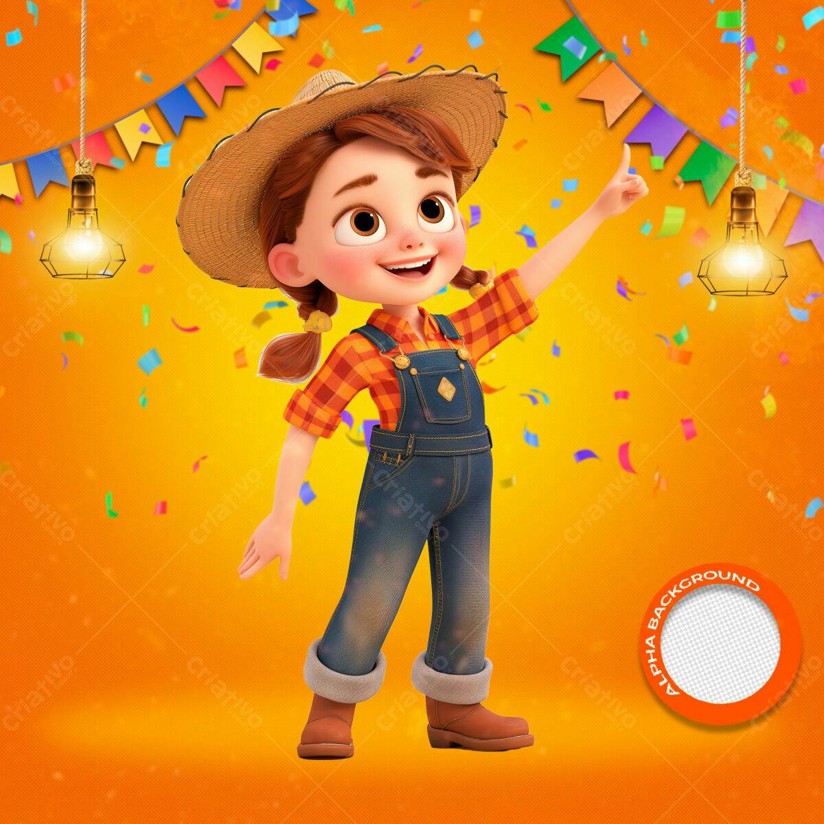 PSD Festa Junina Infantil PSD Editável