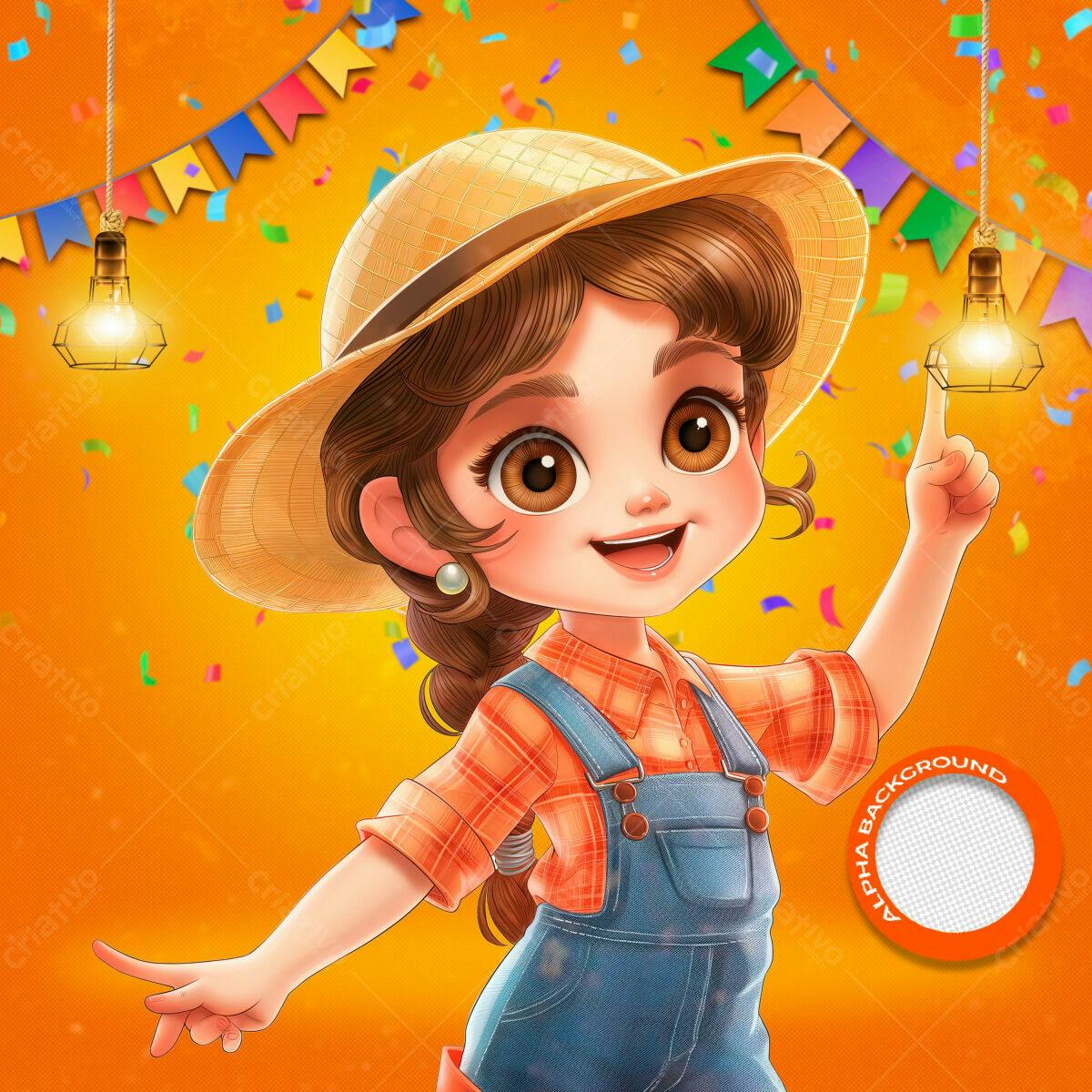 PSD Festa Junina Infantil PSD Editável