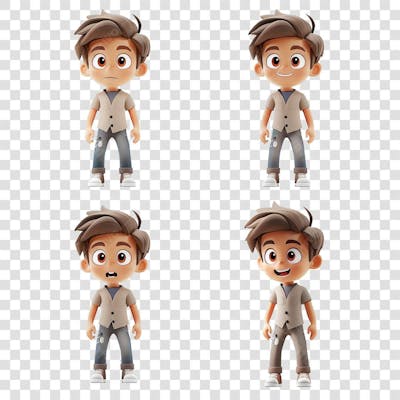 Pack Chibi Psd Diferentes Poses