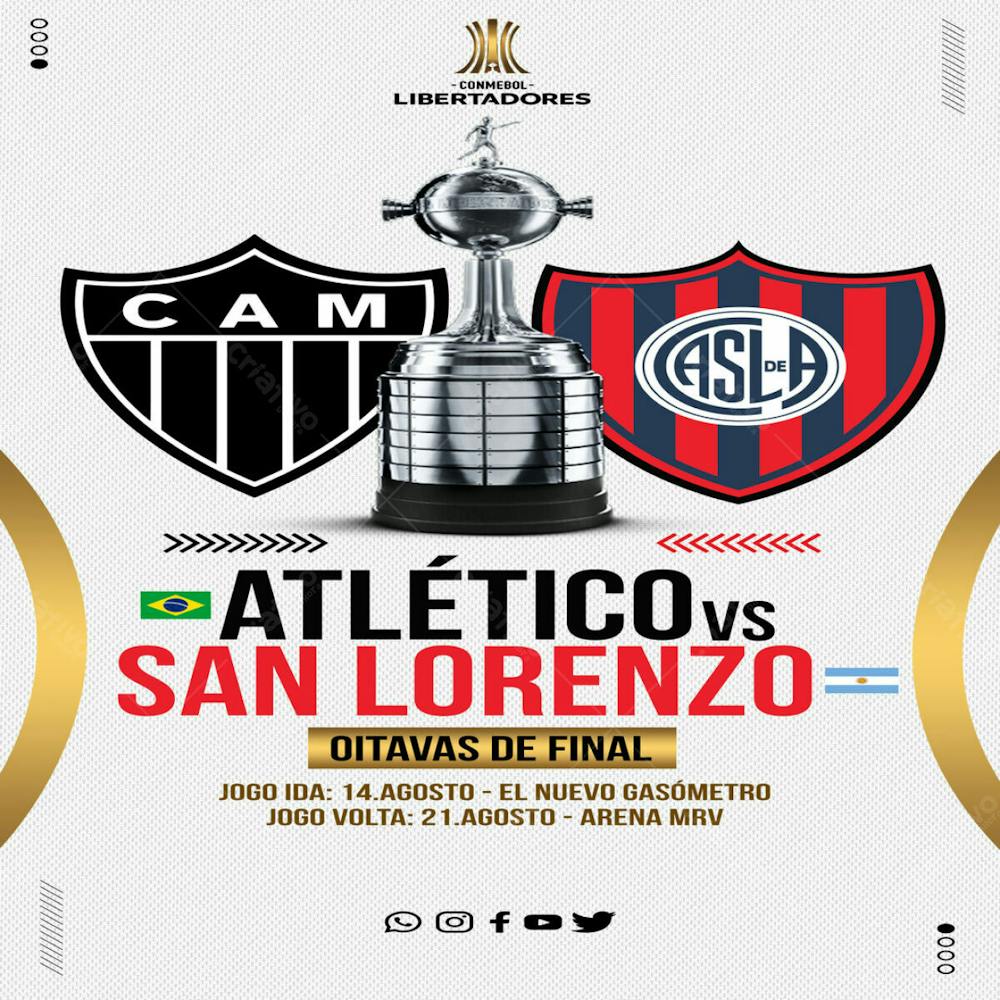 OITAVAS DE FINAL LIBERTADORES ATLÉTICO vs SAN LORENZO-ARG