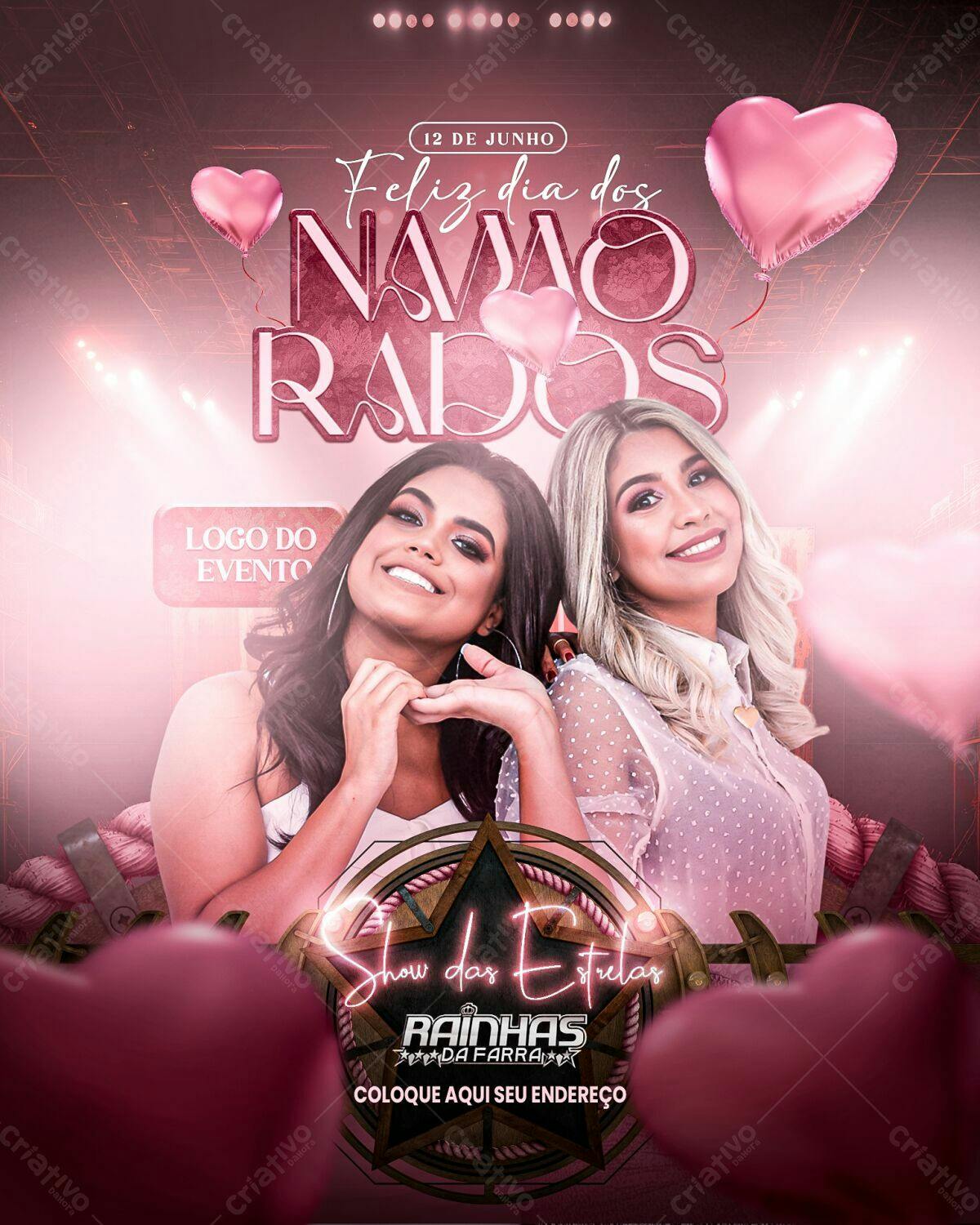 Flyer Dia dos Namorados PSD Editável